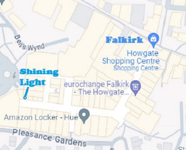Map of Howgate Shopping Centre in Falkirk
